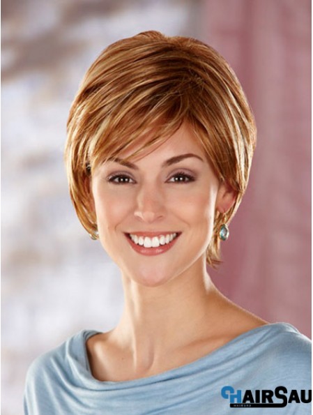 Boycuts Short Auburn Straight Top Petite Wigs