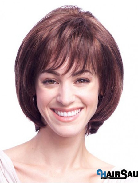 Chin Length Auburn Affordable 11 inch Straight Bob Wigs