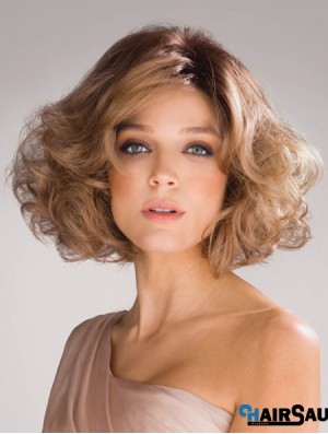 Wavy Layered 10 inch Blonde Exquisite Synthetic Wigs