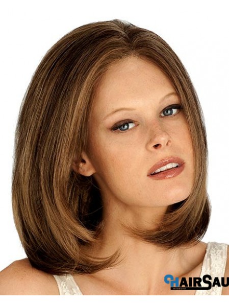 Chin Length Straight Lace Front Auburn Stylish Bob Wigs