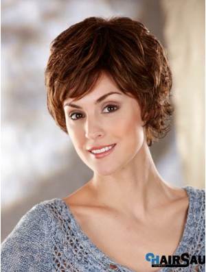 Wavy Brown Amazing Short Classic Wigs