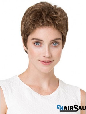 Cheapest 6 inch Wavy Blonde Boycuts Short Wigs