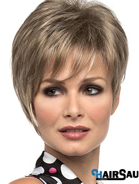 Straight With Bangs 8 inch Sassy Short Wigs