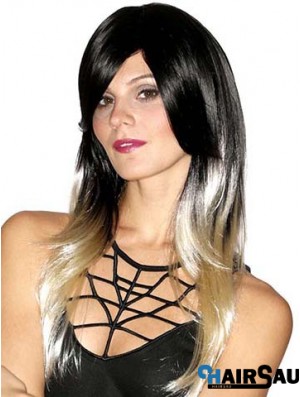 Straight Style 20 inch Ombre/2 Tone With Bangs Long Wigs