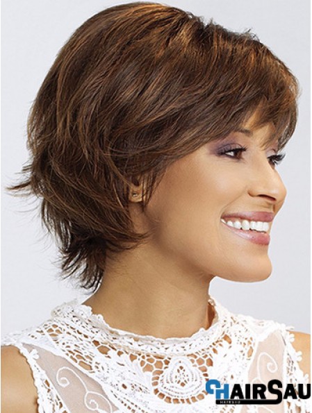 Wavy With Bangs 8 inch Stylish Short Wigs