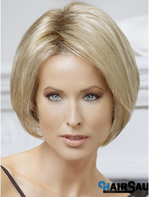 Bobs Blonde Straight Chin Length 10 inch Online Medium Wigs