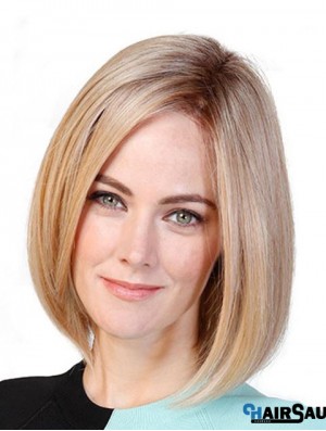 Blonde 11 Inch Synthetic Cancer Patient Wigs