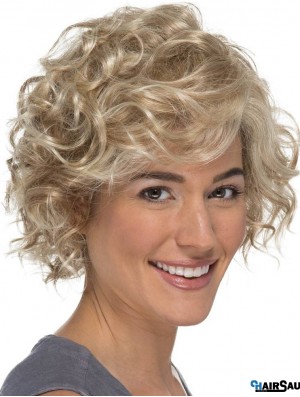 Classic Curly Blonde 8 inch Lace Wig