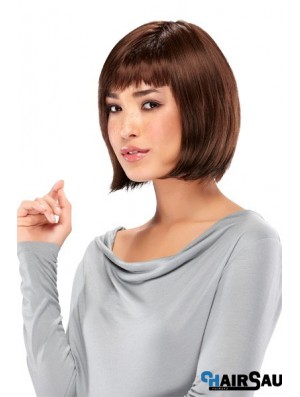 Lace Front Chin Length Straight Auburn New Bob Wigs