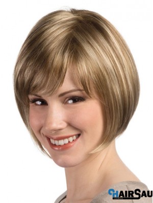 Bob Hairstyle Wig With Monofilament Capless Straight Style