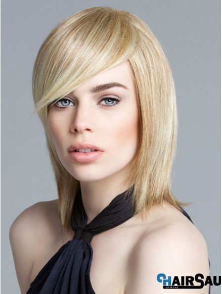 Lace Front Chin Length Straight Blonde New Bob Wigs