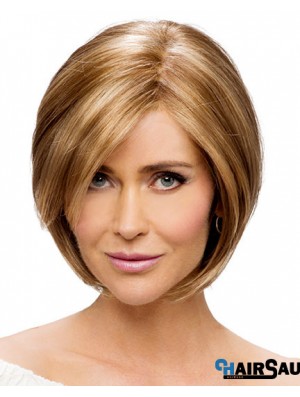 Monofilament Straight Chin Length Synthetic Buy Blonde Bob Wig