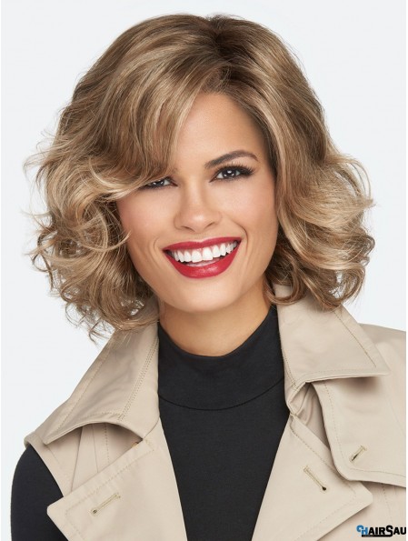 12 inch Chin Length Monofilament Brown Women's Bob Wig