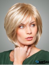 Australia Blonde Women Synthetic Bobs Wigs Chin Length