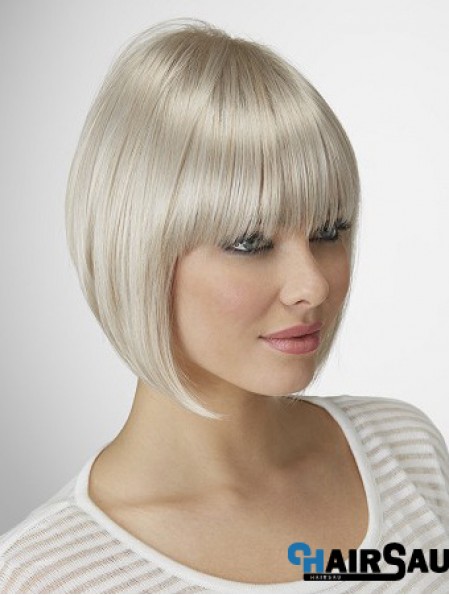 Straight Chin Length 10 inch Capless Great Bob Wigs