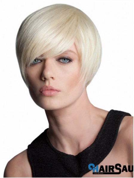 Capless Short Straight Blonde Style Bob Wigs