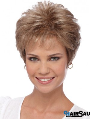 Short Wigs For Women With Capless Boycuts Cropped Length Wavy Style