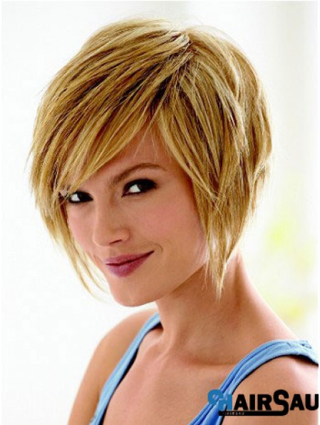 Short Hair Styles Bob With Capless Synthetic Straight Style Bobs