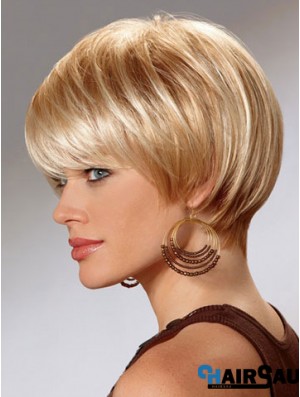 Short Bob Wigs For Women With Capless Straight Style Short Length