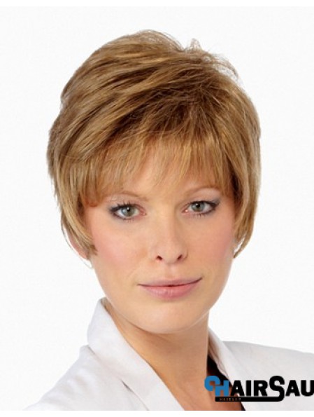 Boycuts Cropped Blonde Straight Amazing Petite Wigs