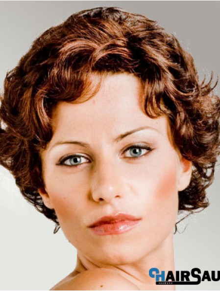 Curly Auburn Cheap Short Classic Wigs