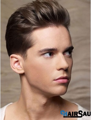 Remy Human Brown Straight Cropped Old Man Wigs For Sale