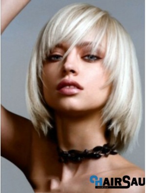 Small Bob Wig With Lace Front Straight Style Chin Length