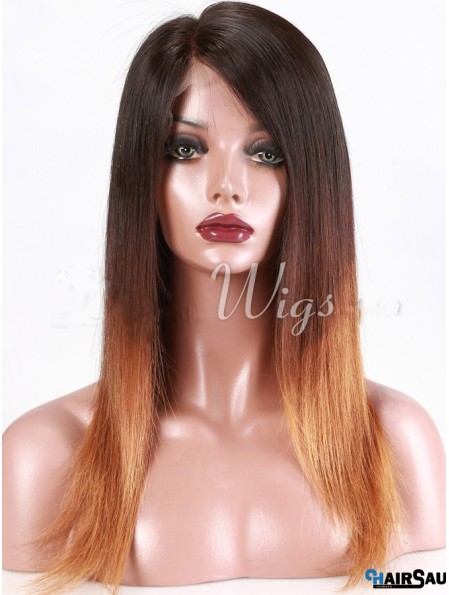 Long Straight Without Bangs Full Lace 18 inch Beautiful Black Women Wigs