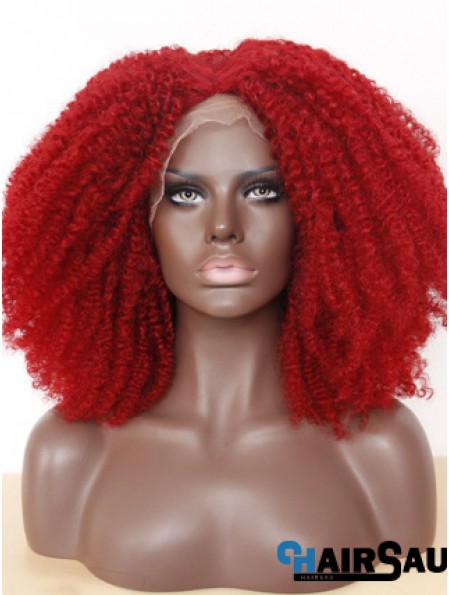 Comfortable 14 inch Long Kinky Wigs For Black Women