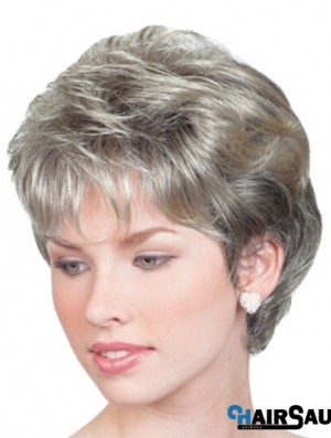 Wigs For Elderly Lady UK With Lace Front Chin Length