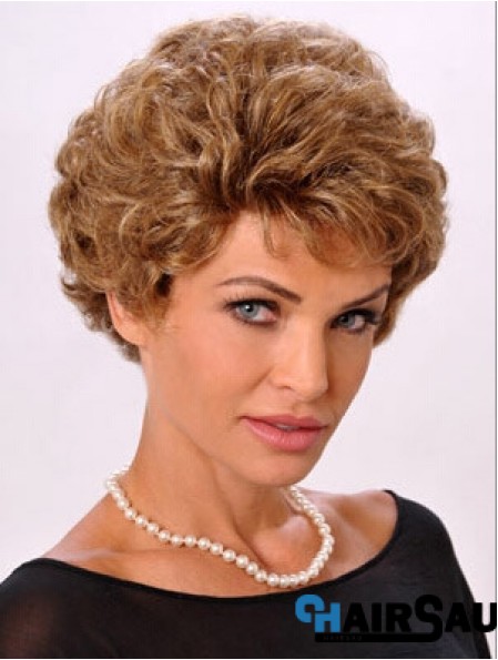 Ladies Wig Monofiliment Wavy Style Short Length Classic Cut