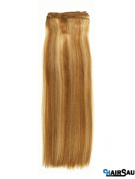 Straight Remy Human Hair Blonde New Weft Extensions