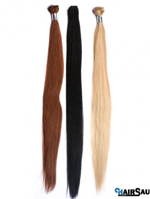 Straight Remy Human Hair Auburn Hairstyles Weft Extensions