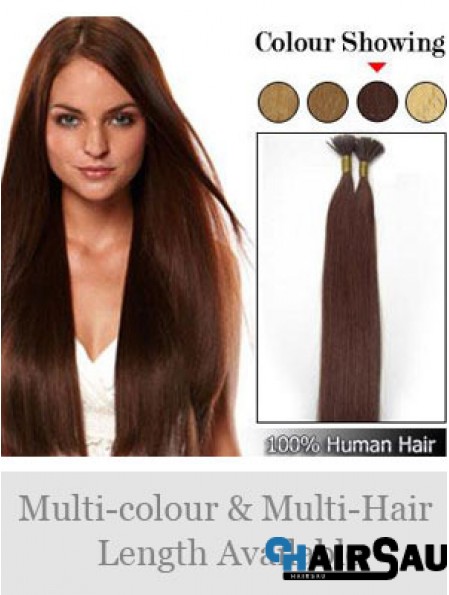 Auburn Straight Stick/I Tip Hair Extensions