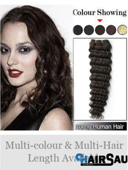 Wavy Remy Human Hair Brown Fabulous Weft Extensions