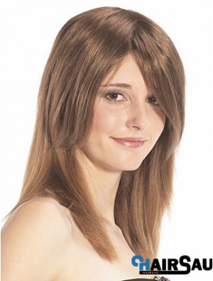 Straight Auburn Designed Remy Human Hair Half Wigs