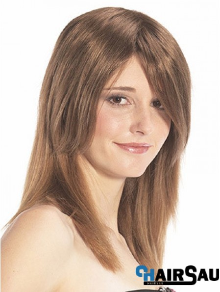 Straight Auburn Designed Remy Human Hair Half Wigs