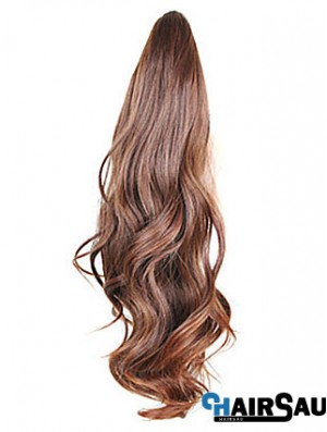 Style Wavy Brown Ponytails