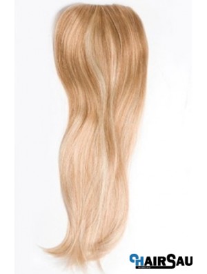 Cheapest Blonde Straight Remy Human Hair Clip In Hairpieces