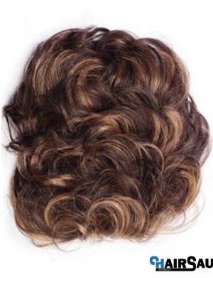 Good Auburn Curly Remy Human Hair Clip In Hairpieces