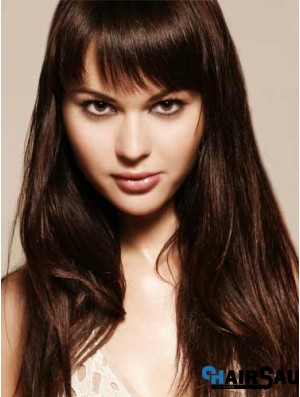 Remy Human Hair Auburn Fringe Extensions