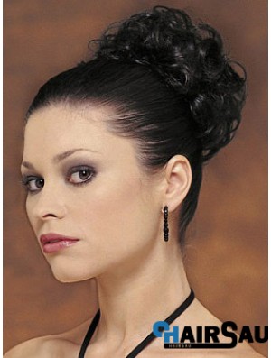 Black Big Bun Hair Piece