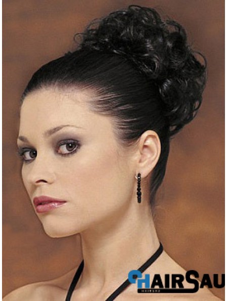 Black Big Bun Hair Piece