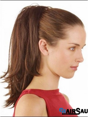 Comfortable Straight Brown Ponytails