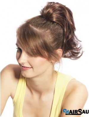 Amazing Wavy Brown Ponytails